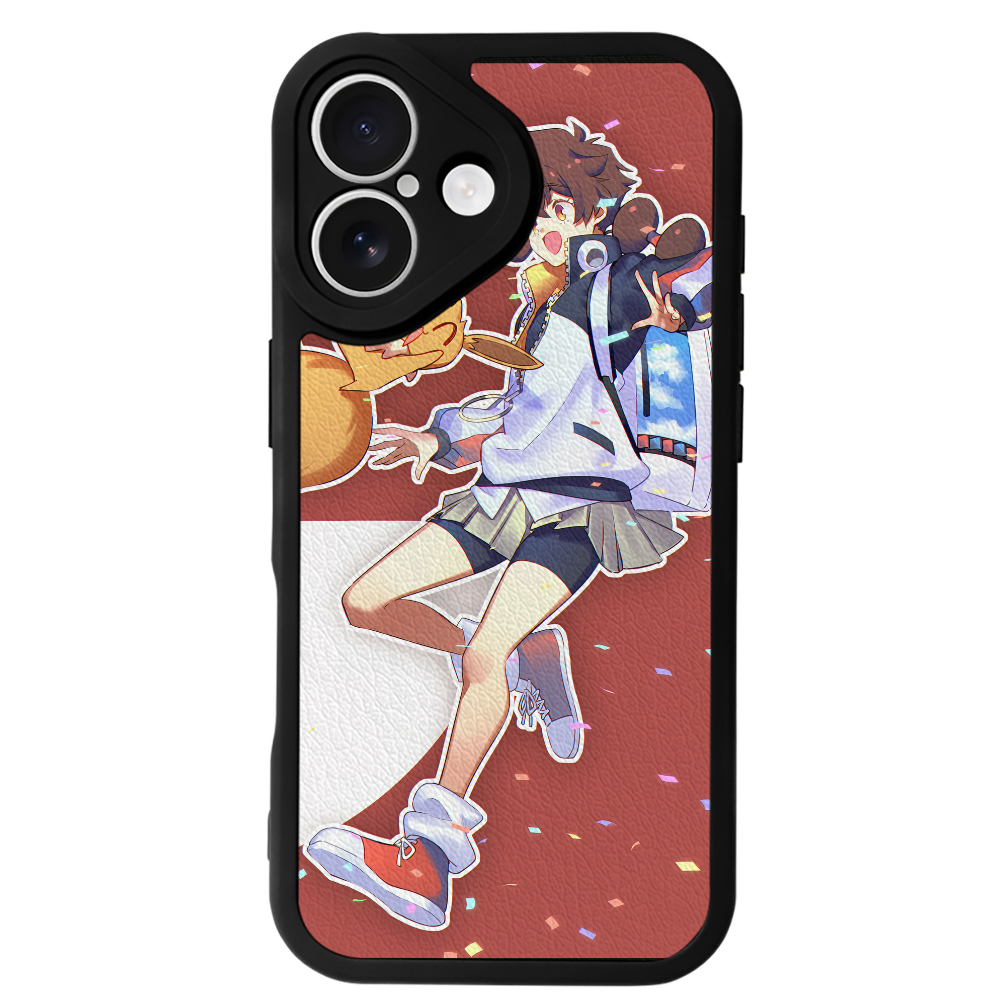 （画像用） ポケットモンスター Pokémon 【iPhone 16シリーズ対応】シリコンスマホケース（レザー調） 材質：シリコン